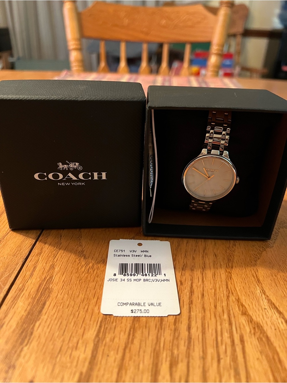 Coach Women's Two-Tone Stainless Steel Watch -NWT
